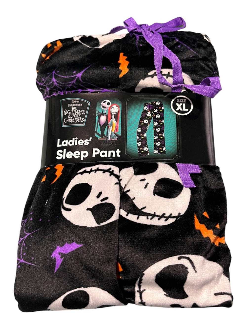 The Nightmare Before Christmas Ladies' Black Jack Skellington Sleep Pants - XL
